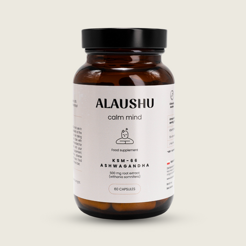 Ašvaganda 500 mg KSM-66® šaknies ekstraktas “calm mind”, 60 kaps.