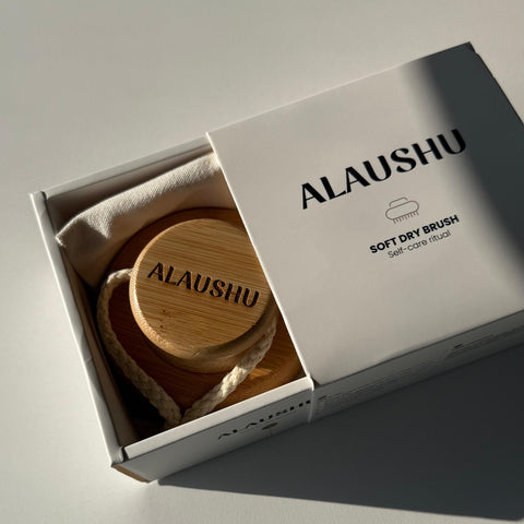 ALAUSHU soft dry body brush